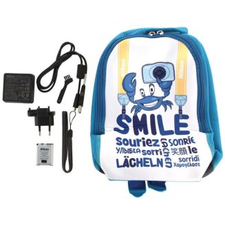 Фотоаппарат компактный Nikon Coolpix W100 Blue Backpack kit