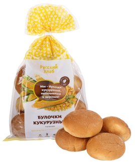 Булочки Русский хлеб кукурузные 6 штук