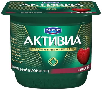 Биойогурт Danone Активиа Вишня 2,9%, 150г