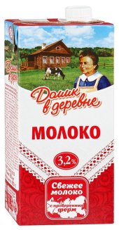 Молоко Домик в деревне ультрапастеризованное 3,2%, 925мл